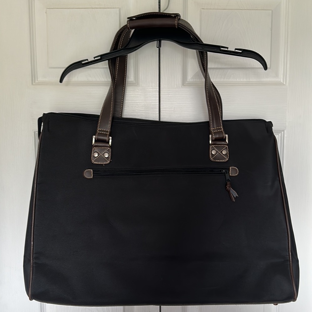 Large Women’s Travel Tote bag Multi-pockets Leather Straps Nylon Material 15*20 - Picture 5 of 8